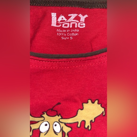 Size small Lazy One ‘Chocolate Moose’ PJ’s - Picture 4 of 4